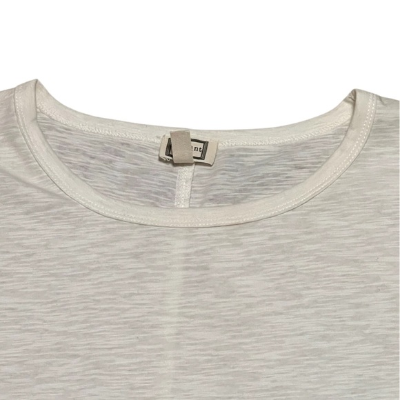 Mo:Vint NWOT cream long sleeve plaid ruffle keyhole back blouse boho - Picture 5 of 10